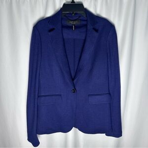 Rag & Bone Women’s 100% Wool Club Jacket Blazer Navy Blue Size 0